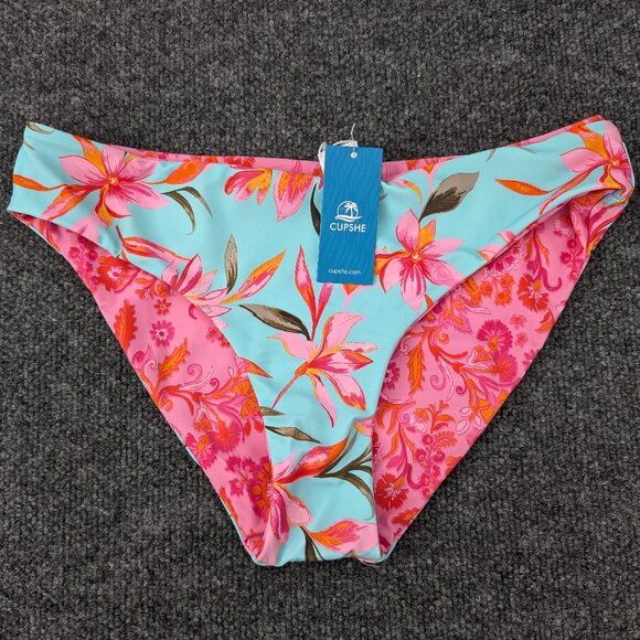 Cupshe Other - CUPSHE Bikini Bottom M Multicolor Floral Swimwear